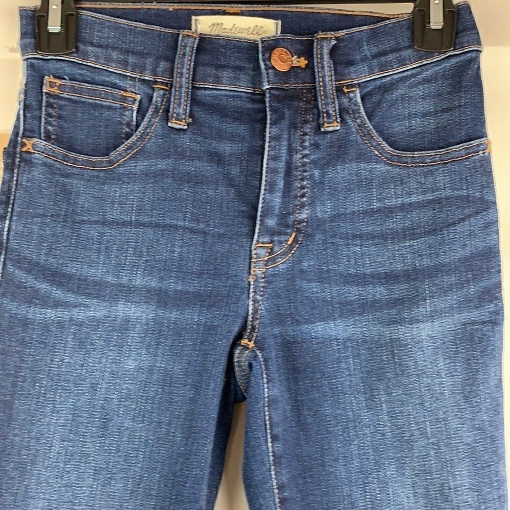 Madewell Roadtripper skinny blue jeans